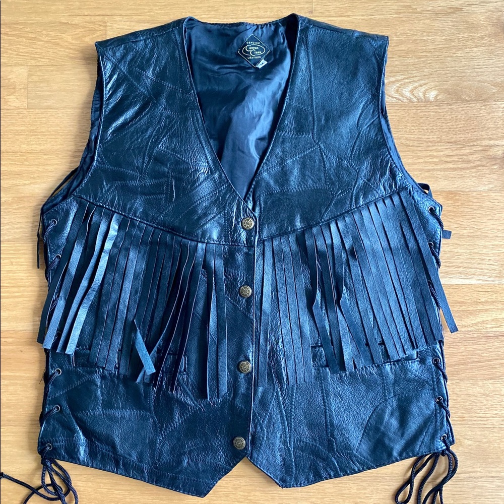 Leather Motorcycle Vest